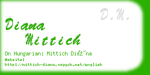 diana mittich business card